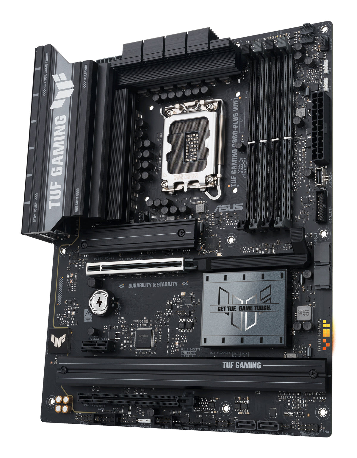 ASUS TUF GAMING B860-PLUS WIFI – Mainboard – LGA 1851, Intel B860, ATX, 4×DDR5 (max. 256 GB)