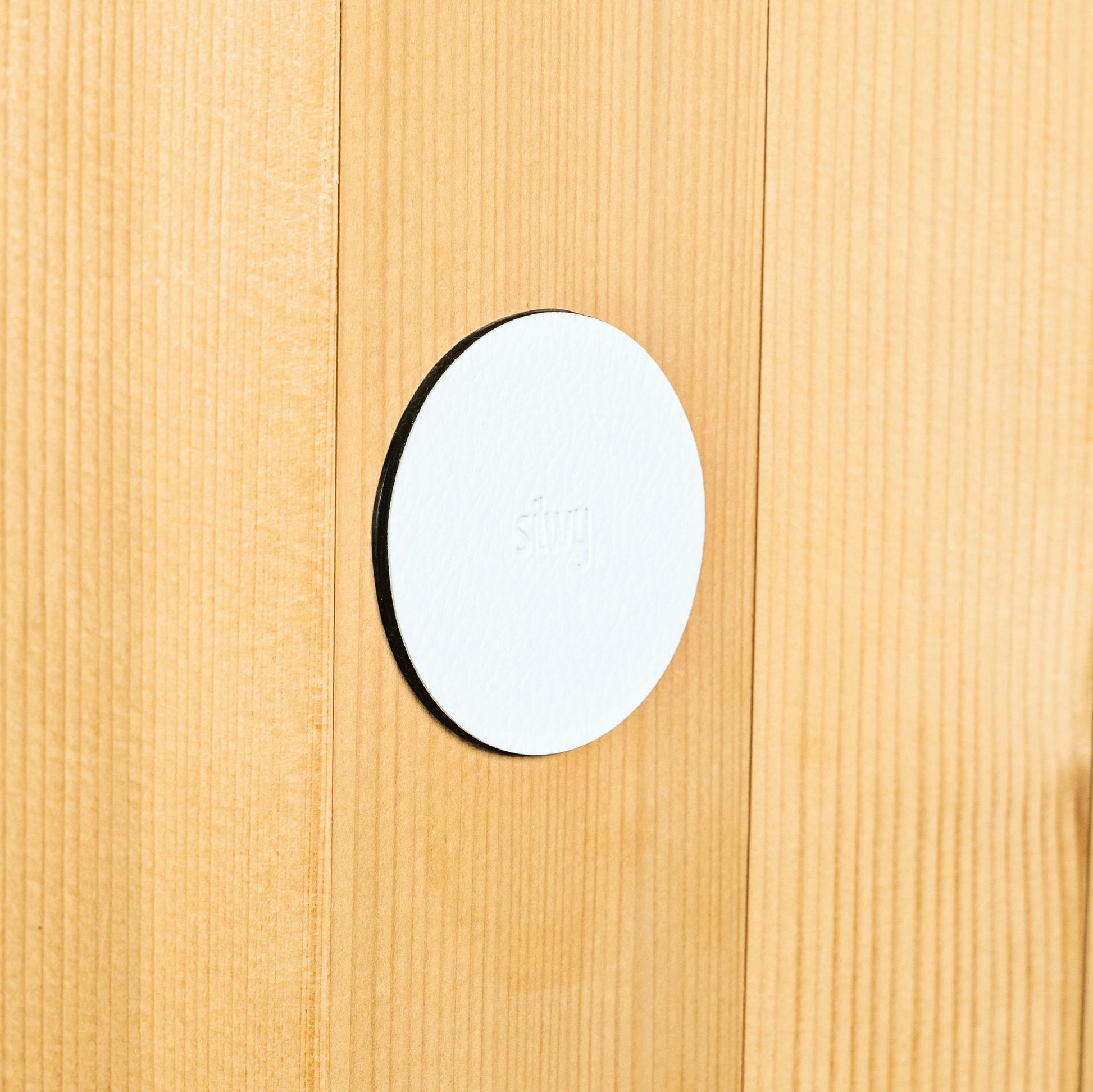 Silwy Montagepad – 50 × 50 mm, weiss, bis 0,08 kg, für Glas, Innen