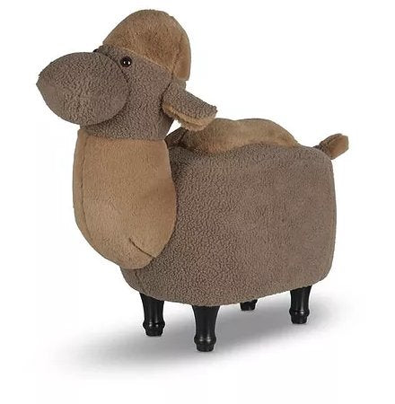 Zoosy Kinderstuhl 2020401 – 65 × 33 × 75 cm – Schaumstoff & Holz – Braun – mit Tiermotiv