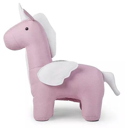 Zoosy Kinderstuhl – 69 × 34 × 82 cm – Textil & Holz – Rosa/Weiss