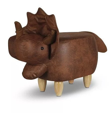Zoosy Dino Kinder-Bürostuhl – Schaumstoff/Textil – Braun, Dinosaurier
