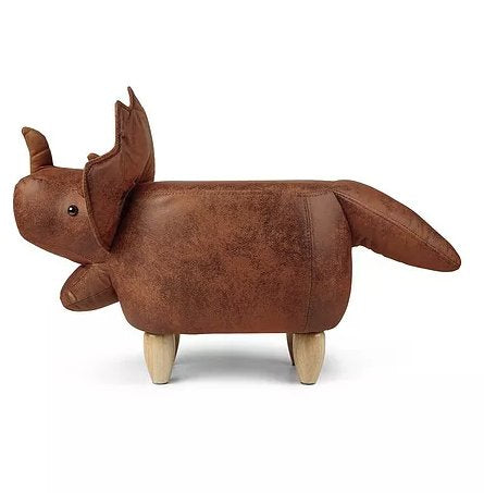 Zoosy Dino Kinder-Bürostuhl – Schaumstoff/Textil – Braun, Dinosaurier