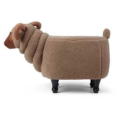 Zoosy Ziege Kinderstuhl 2020408 – 68 × 34 × 38 cm – Schaumstoff & Textil – Braun