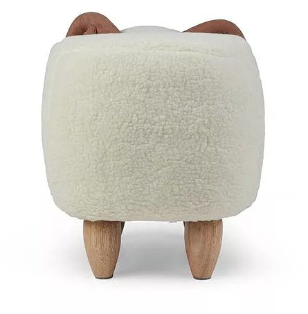 Zoosy Schaf Kinder-Bürostuhl – Schaumstoff/Textil – Weiss, Tiermotiv