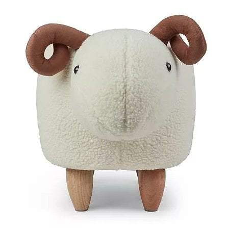 Zoosy Schaf Kinder-Bürostuhl – Schaumstoff/Textil – Weiss, Tiermotiv
