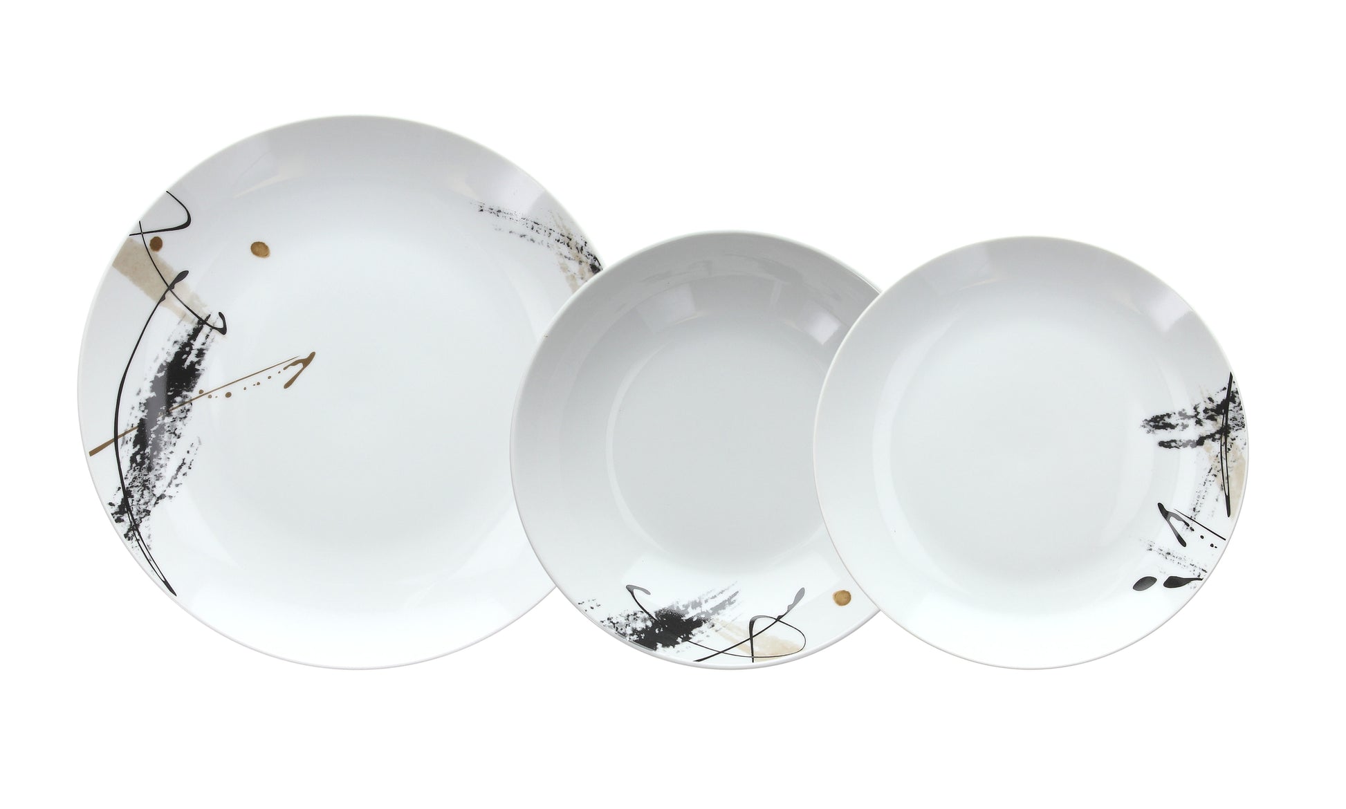 Tognana Porcellane Tognana Speise-Service Madison – Set 18-teilig, Ø 27/20/19 cm, Porzellan, spülmaschinenfest