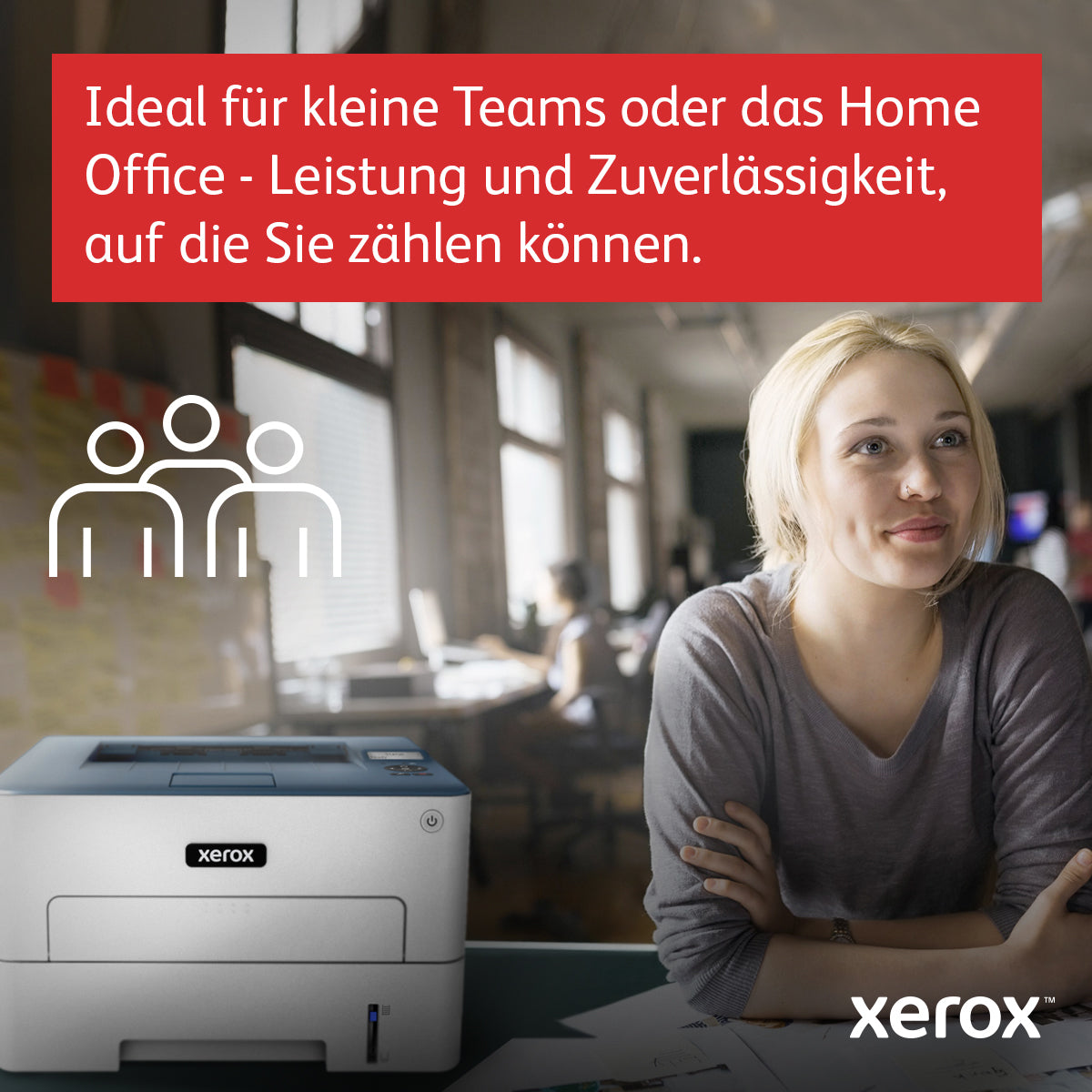 Xerox B230 – Schwarz-Weiss, A4, Duplex, WLAN, LAN, USB, 34 S./Min., AirPrint, Mopria