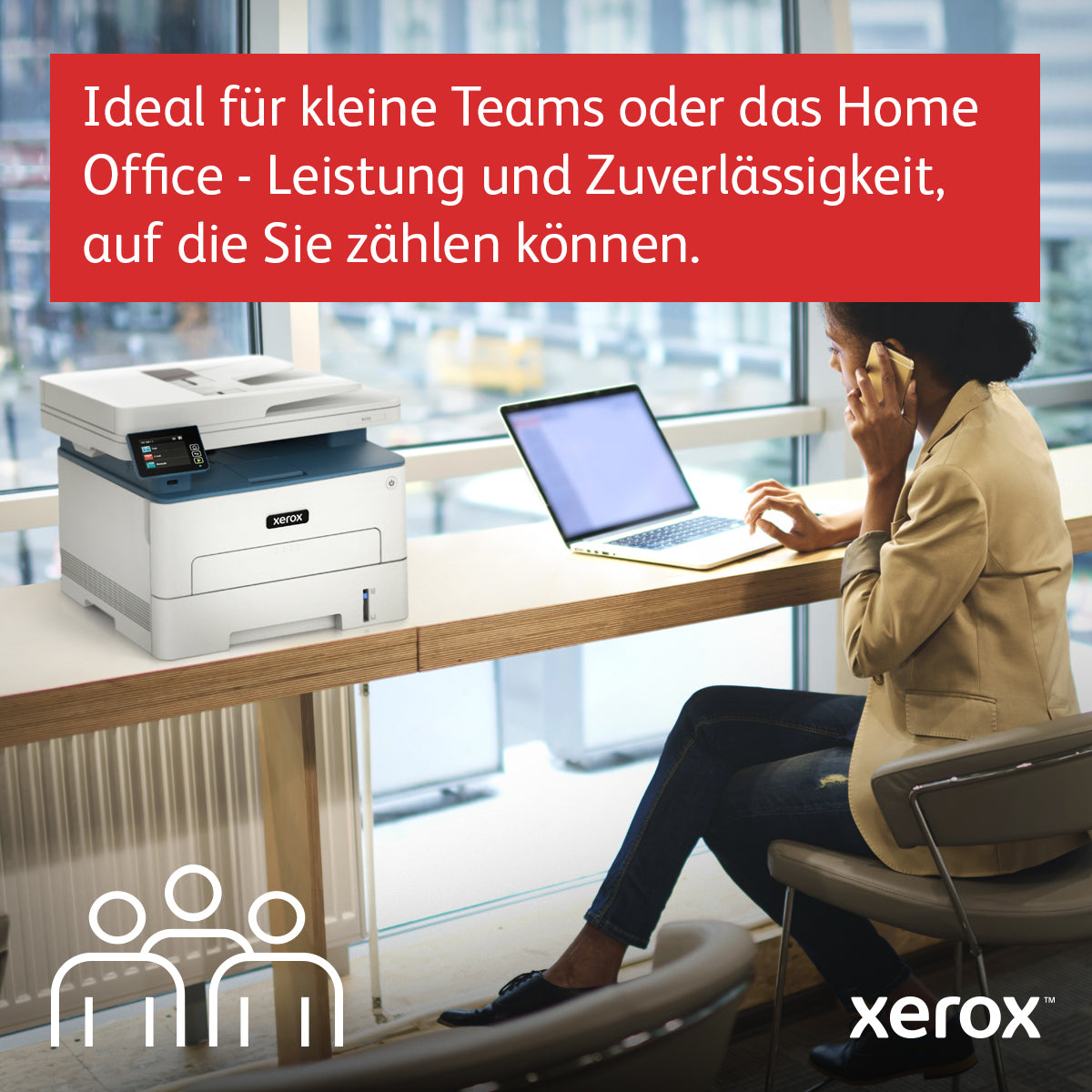 Xerox B235 – SW Laser-Multifunktionsdrucker, A4, 4-in-1, Duplex, ADF, WLAN/LAN, AirPrint, Mopria
