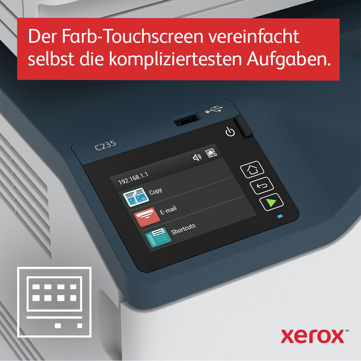 Xerox C235 – A4, 22 Seiten/min, WLAN, LAN