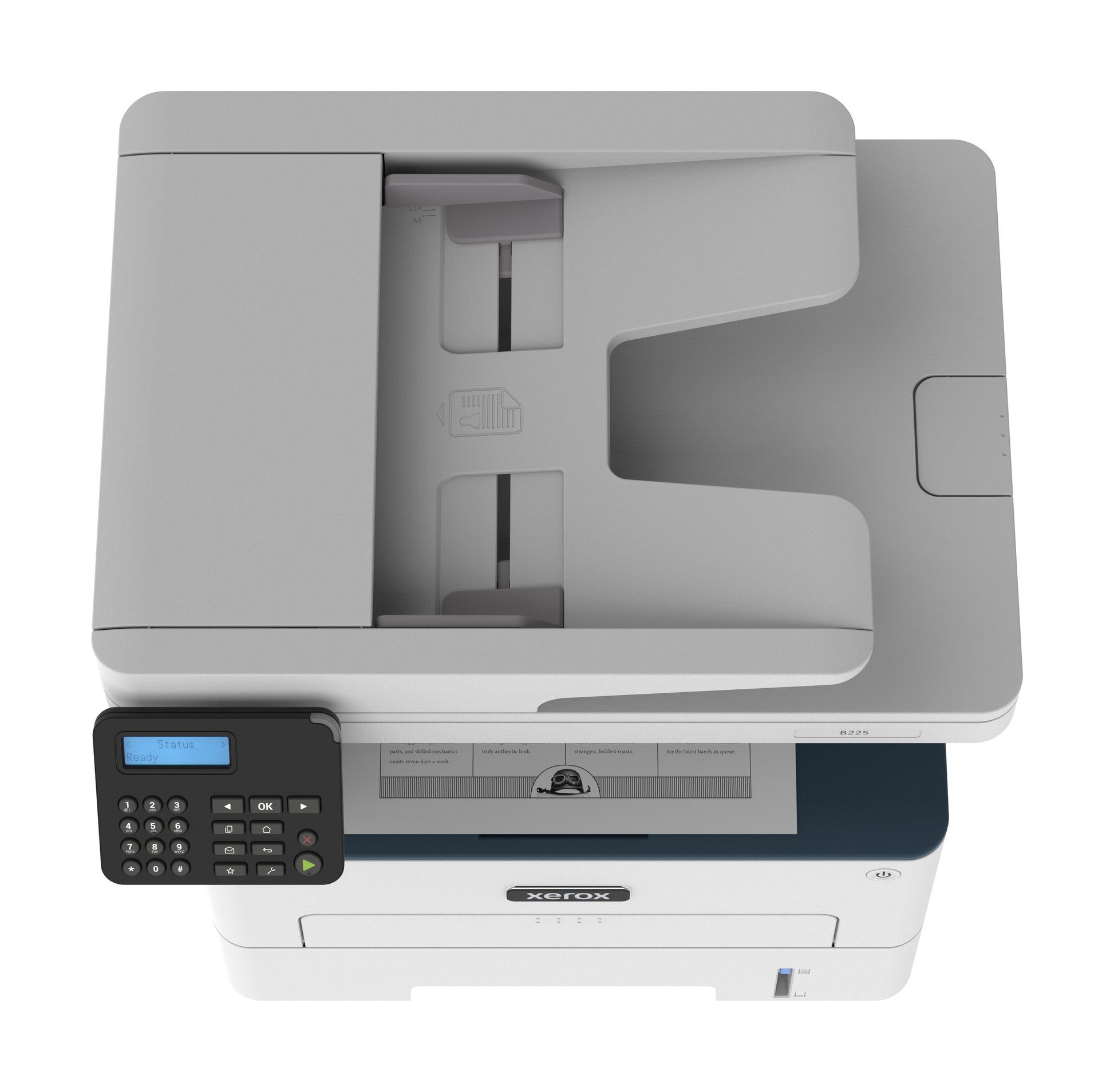 Xerox B225 – SW Laser-Multifunktionsdrucker, A4, 3-in-1, Duplex, ADF, WLAN/LAN, AirPrint, Mopria