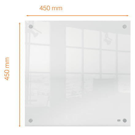 Nobo Whiteboard – 45 × 45 cm, Acryl