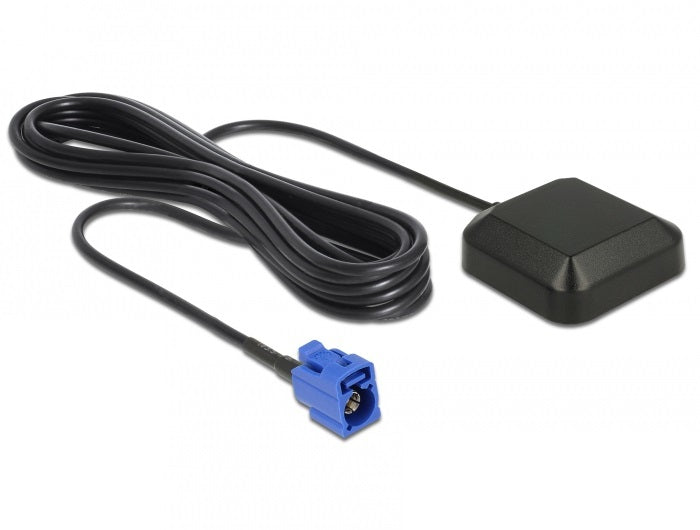 DeLOCK Navilock GNSS/GPS-Antenne NL-69AT – 3 m, 38 × 40,5 × 12 mm, 5,5 V, Schwarz, ABS, 150 g