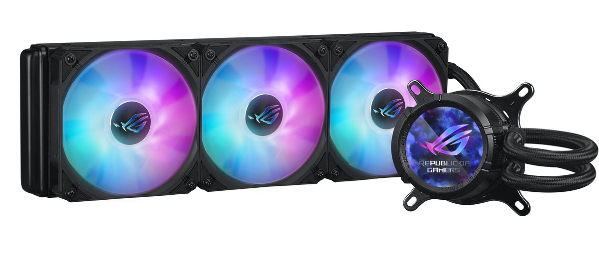 ASUS ROG STRIX LC III 360 – AIO-Kühler – 360 mm Radiator, 3×120 mm, LCD, ARGB, Schwarz, für LGA 1700, AM5