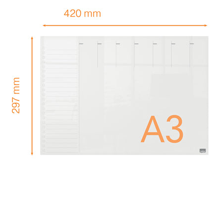 Nobo Whiteboard – 29,7 × 42 cm, Acryl
