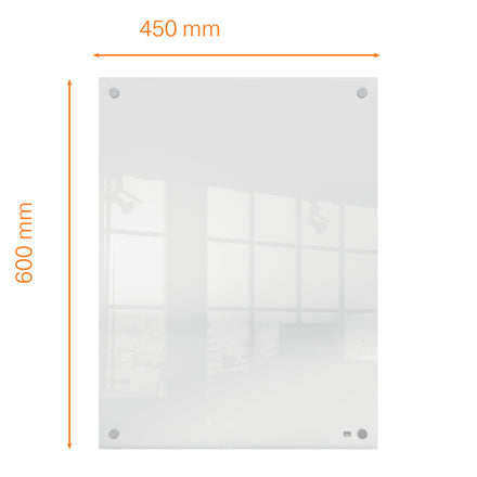 Nobo Whiteboard – 60 × 45 cm, Acryl