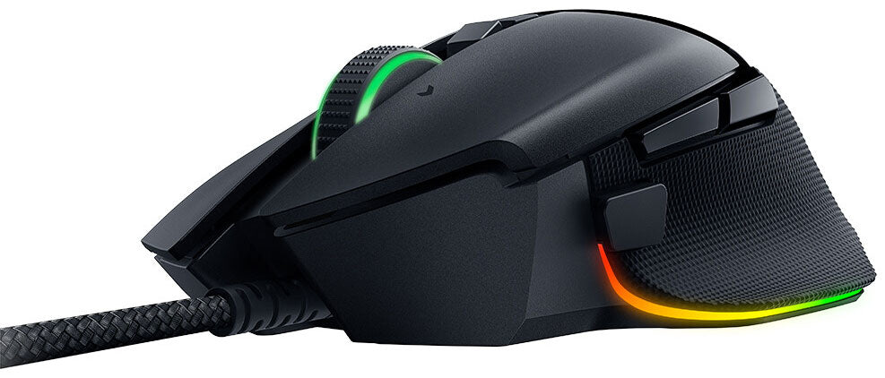Razer Basilisk V3 – Gaming-Maus – Kabelgebunden (USB‑A), 26000 DPI, rechts, Schwarz
