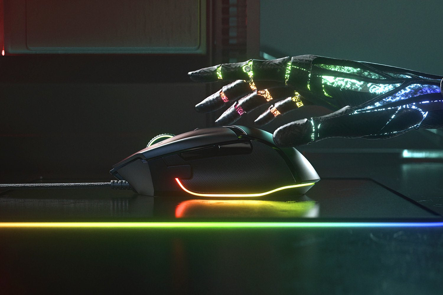 Razer Basilisk V3 – Gaming-Maus – Kabelgebunden (USB‑A), 26000 DPI, rechts, Schwarz