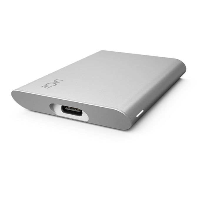 LaCie STKS1000400 Portable SSD – 1 TB, USB-C 3.2 Gen 2, 1050/1000 MB/s, Thunderbolt, Silber