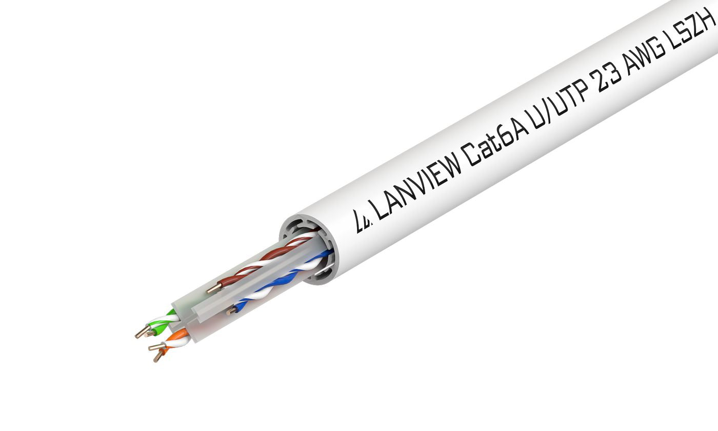Lanview Cat6a Netzwerkkabel – 500 m, ungeschirmt