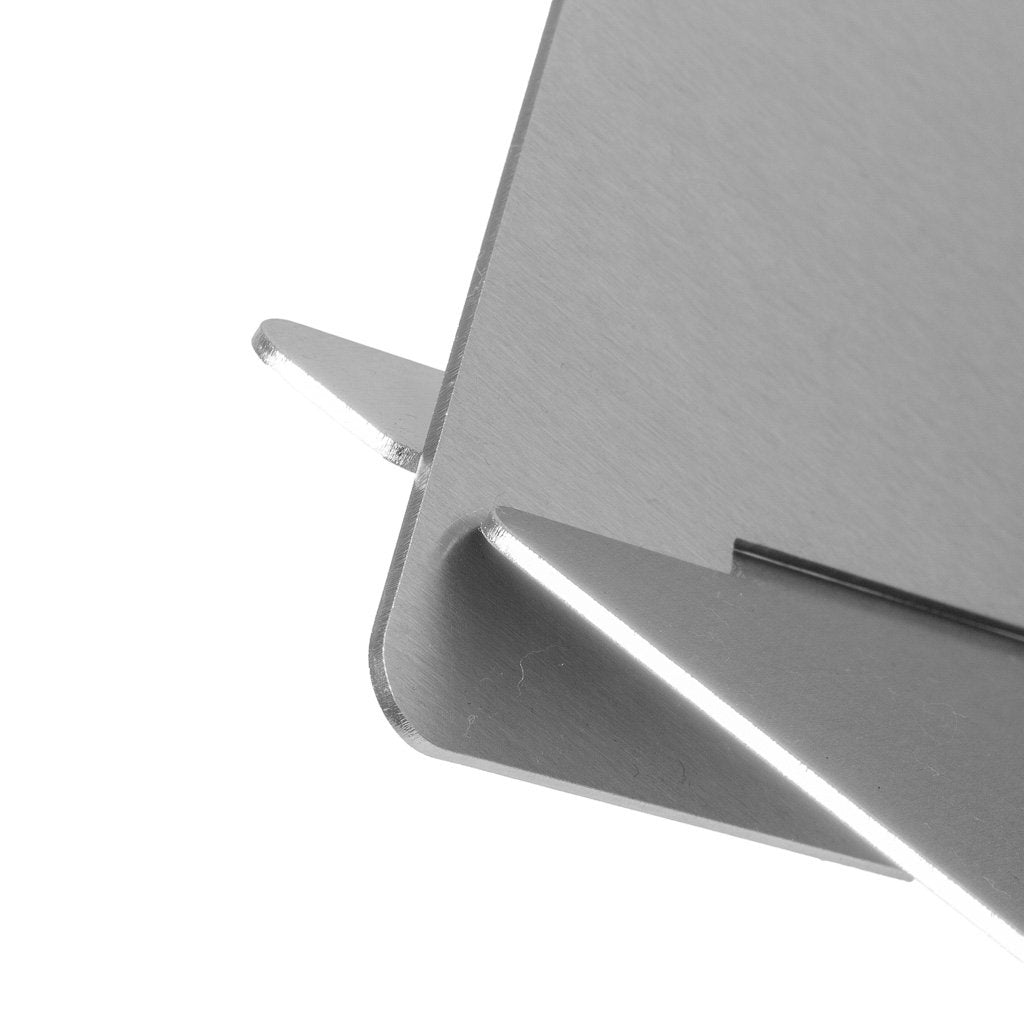 FENNEK Hexagon Feuerschale – Ø 59 × 18,5 cm – Edelstahl, Silber