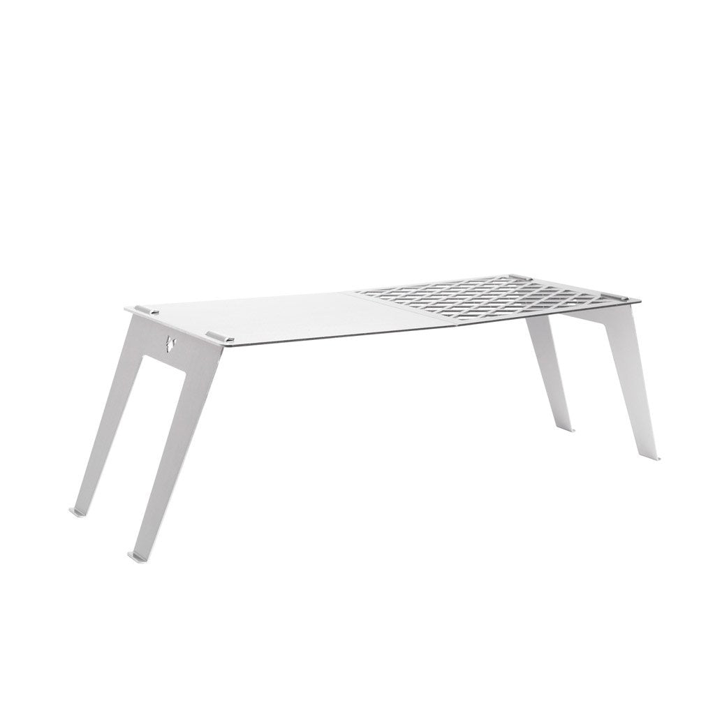 Fennek Grill 4FIRE – Edelstahl, zusammenklappbar, 62,8×24×22 cm – silber