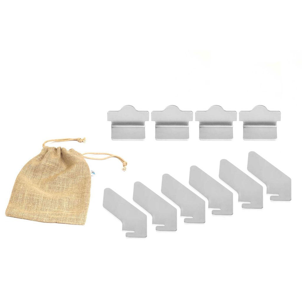 FENNEK Feuerschale – 52 × 42 × 25 cm – Edelstahl, Silber