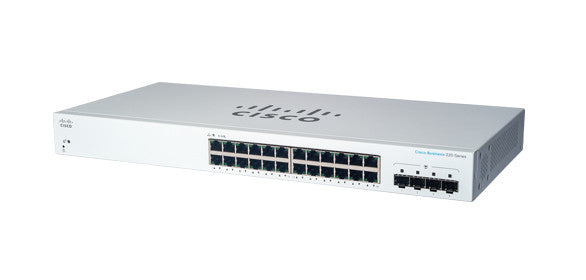 Cisco CBS220-24T-4G – Managed L2 Switch – 24× 1G, 4× SFP, 1U