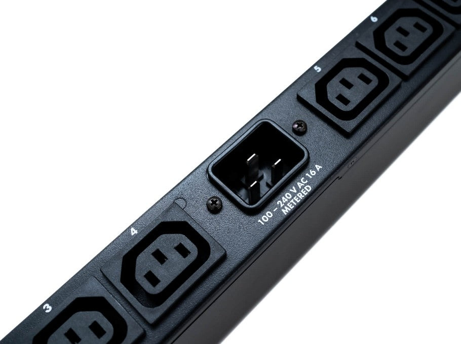 NETIO PowerPDU 8 QS – Rack-PDU Metered, 1-phasig, 8× IEC C13, 16 A, Stecker C20, 1U horizontal