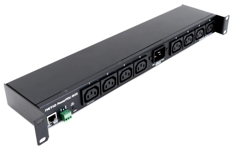 NETIO PowerPDU 8 QS – Rack-PDU Metered, 1-phasig, 8× IEC C13, 16 A, Stecker C20, 1U horizontal