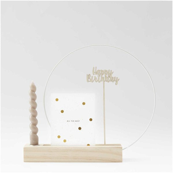 Rico Design Holzständer – Kiefer, beige – 26 × 5 × 4 cm