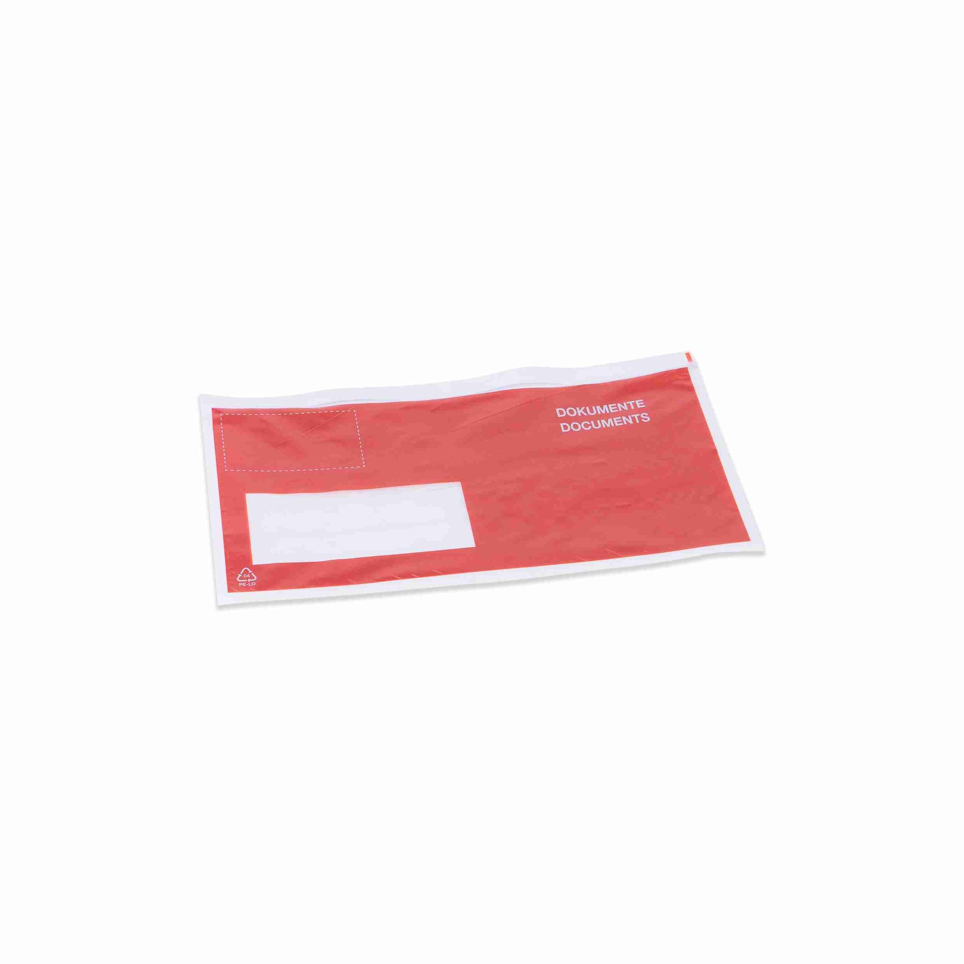 Model Dokumententasche C6/5, Fenster links, Folie, rot – 1 Pack (250 Stk.), ab 8 Pack