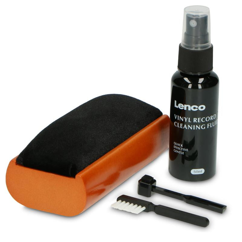 Lenco TTA-5IN1 – Reinigungsset für Schallplatten – Samtbürste & Nadelbürste – Mehrfarbig