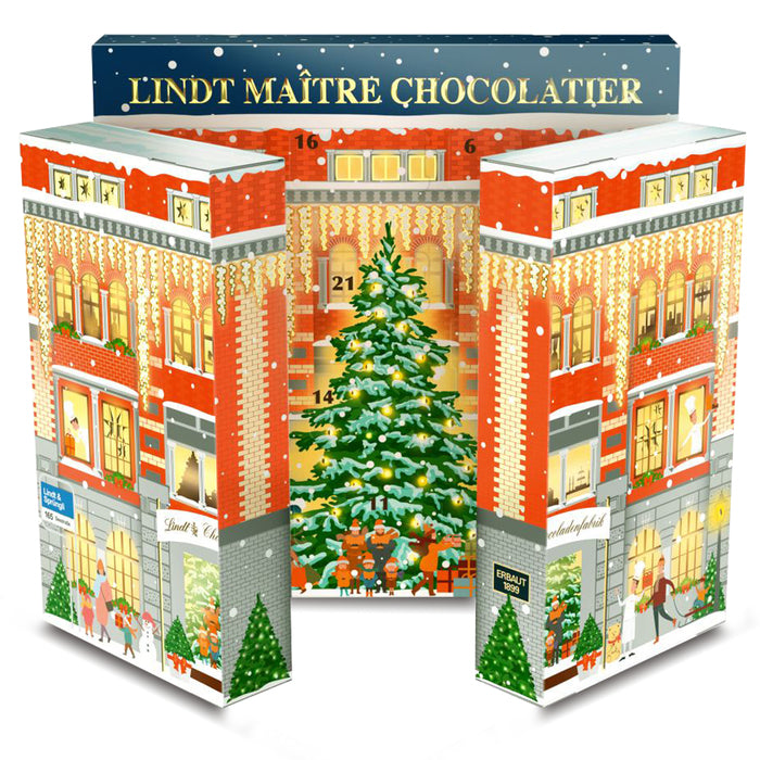 Lindt Adventskalender Fabrik – Schokolade – 304 g