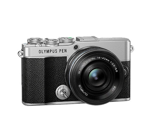 Olympus E-P7 Kit 14–42mm f/3.5–5.6 – Micro-Four-Thirds, 20,3 MP, 4K, silber/schwarz