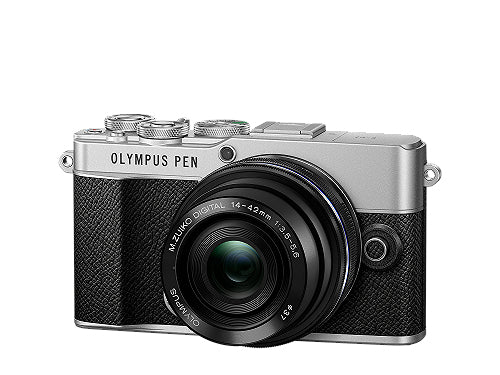 Olympus E-P7 Kit 14–42mm f/3.5–5.6 – Micro-Four-Thirds, 20,3 MP, 4K, silber/schwarz