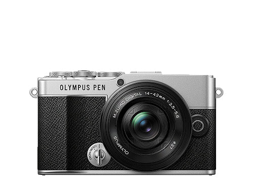 Olympus E-P7 Kit 14–42mm f/3.5–5.6 – Micro-Four-Thirds, 20,3 MP, 4K, silber/schwarz