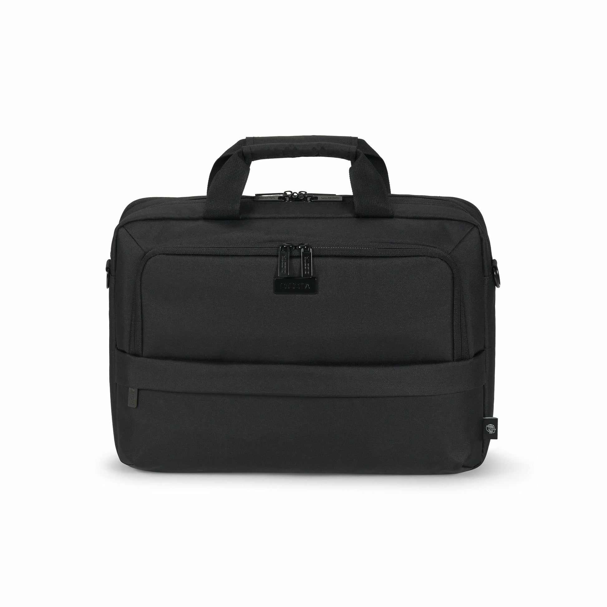 DICOTA Notebook-Tasche bis 14,1" – aus 100% recyceltem PET, wasserabweisend – Schwarz