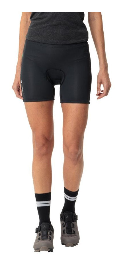 VAUDE Velo-Innenhose T-Pad Rad – Grösse 46 – Schwarz, Polyester/Elasthan (recycelt), Slim Fit
