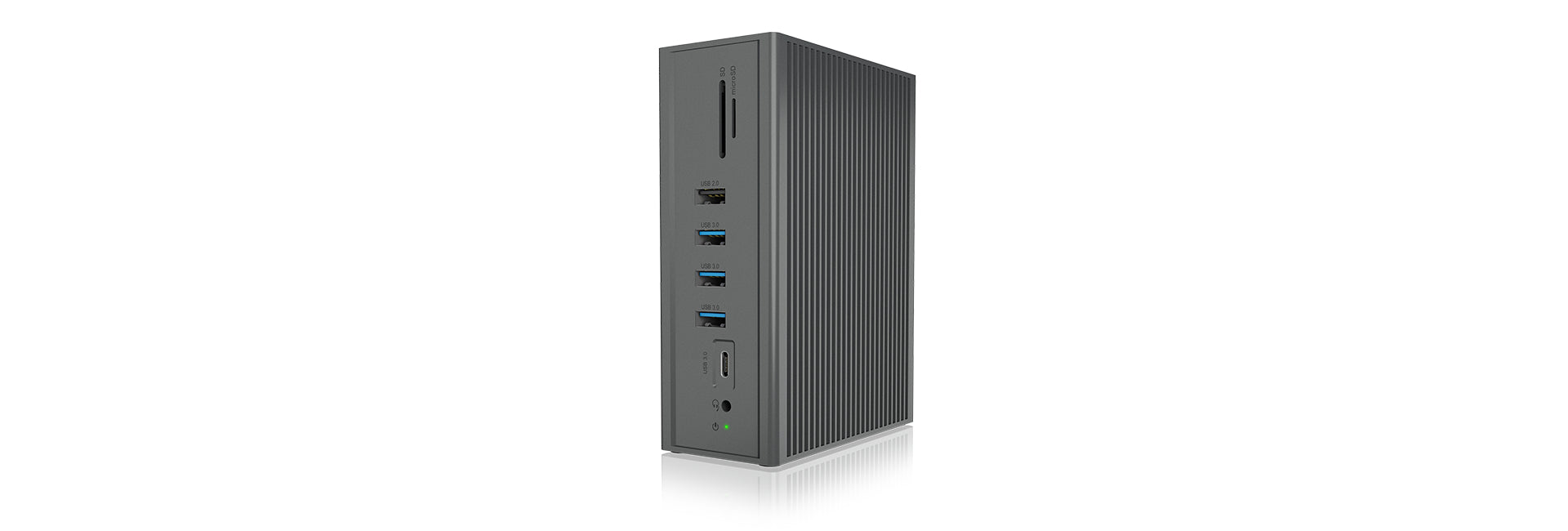 ICY BOX IB-DK2262AC Dockingstation – USB-C, 2× HDMI, 1× VGA, 3× USB-A, 55 W PD, GbE, für Windows/Mac