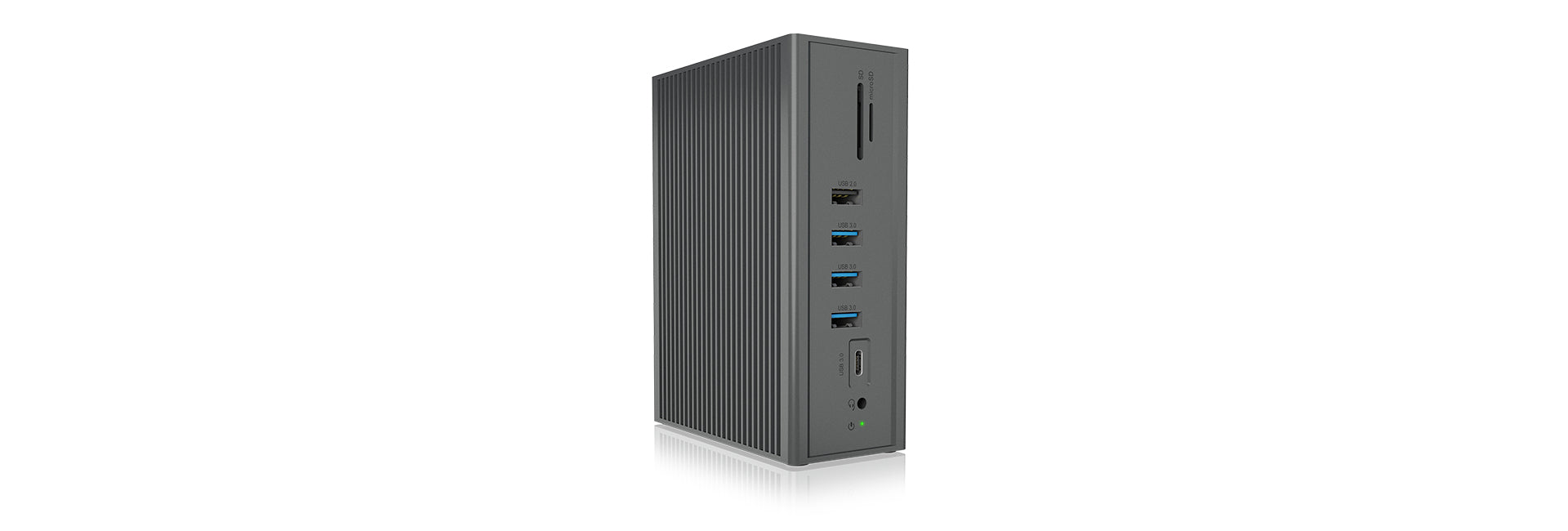 ICY BOX IB-DK2262AC Dockingstation – USB-C, 2× HDMI, 1× VGA, 3× USB-A, 55 W PD, GbE, für Windows/Mac