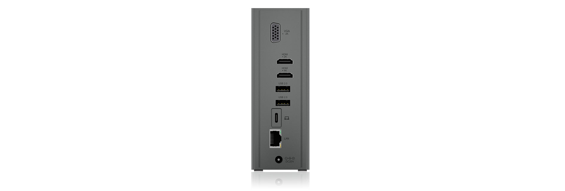 ICY BOX IB-DK2262AC Dockingstation – USB-C, 2× HDMI, 1× VGA, 3× USB-A, 55 W PD, GbE, für Windows/Mac