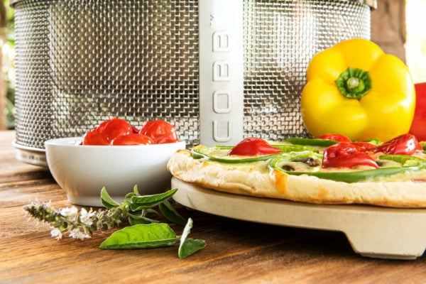 COBB – Pizzastein Ø 26 × 2,6 cm, Keramik, weiss, für COBB Premier, EasyToGo