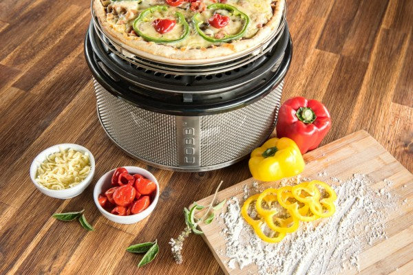 COBB – Pizzastein Ø 26 × 2,6 cm, Keramik, weiss, für COBB Premier, EasyToGo