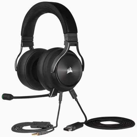 Corsair Virtuoso RGB Wireless XT – Over-Ear Headset – USB-A, Surround Sound – Schwarz