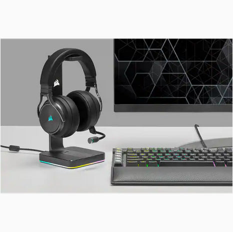 Corsair Virtuoso RGB Wireless XT – Over-Ear Headset – USB-A, Surround Sound – Schwarz