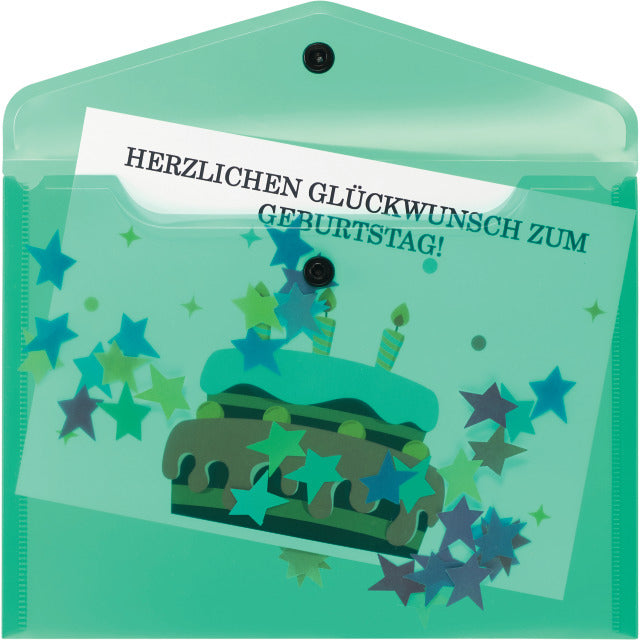 Kolma Sammelmappe, für A5, Kunststoff, grün, durchscheinend