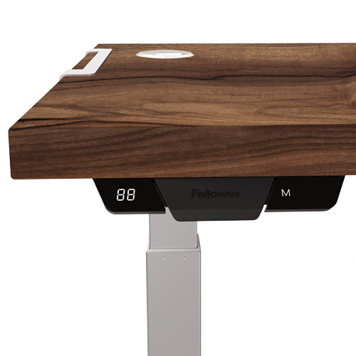 Fellowes Tischplatte – 180 × 80 × 2,5 cm – Walnuss – für Levado, Cambio