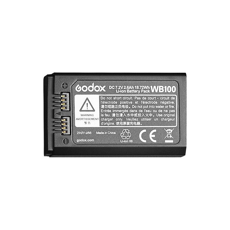 Godox WB100Pro Akku – 2600 mAh Li‑Ion, 7,2 V – für AD100Pro – Schwarz