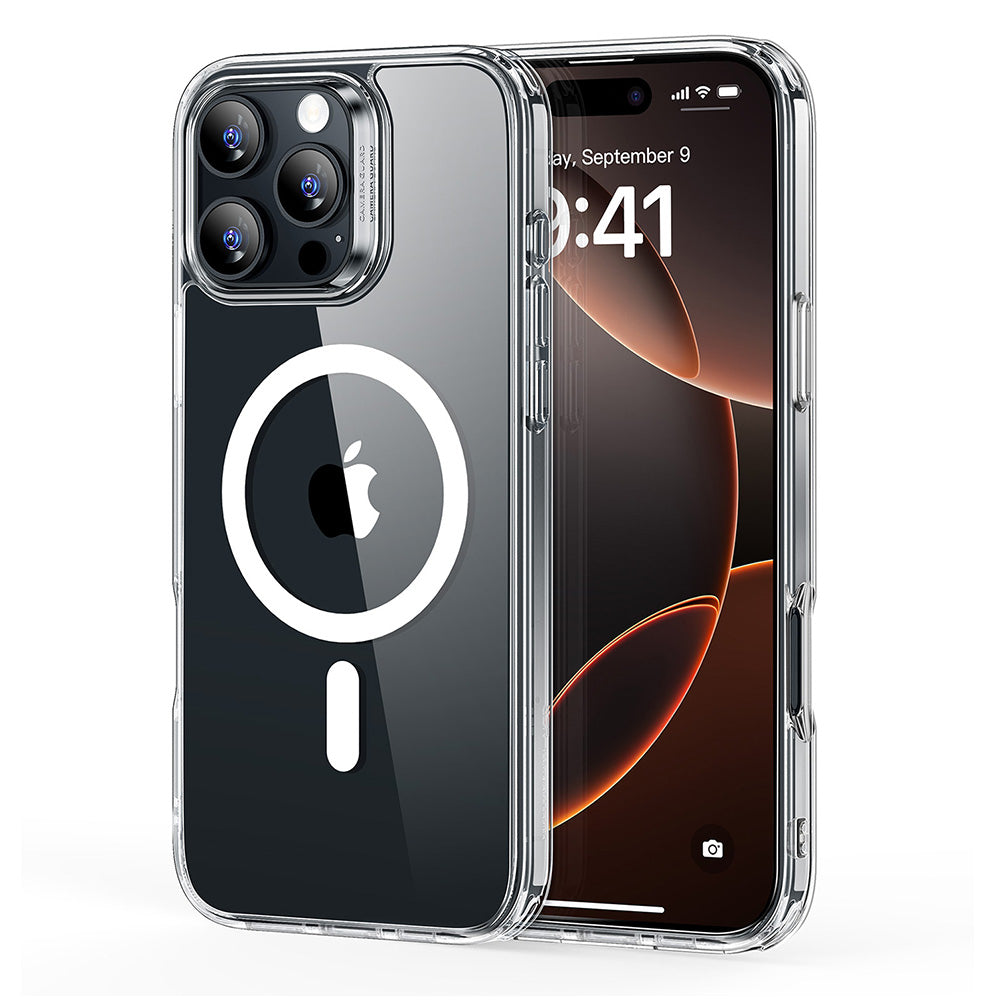 esr Classic Hybrid HaloLock Backcover – für Apple iPhone 16 Pro, MagSafe, Acryl, Transparent
