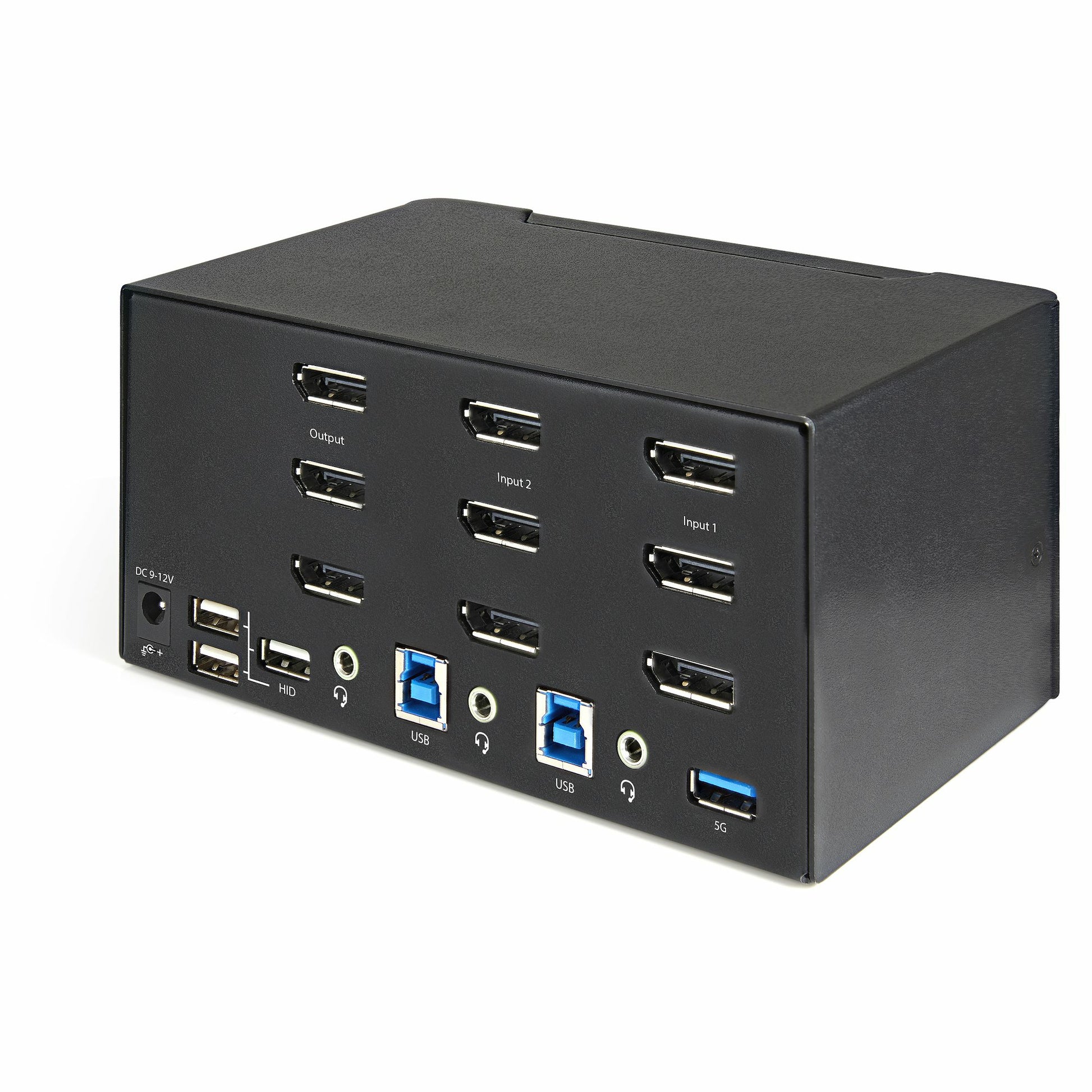 StarTech.com 2-Port DP KVM-Switch – 4K/60 Hz, USB 3.0-Hub, Audio
